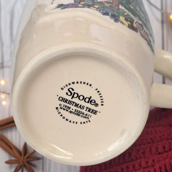 SPODE: "CHRISTMAS TREE" 22 OZ LATTE MUG IN ORIGINAL BOX - Picture 10 of 11
